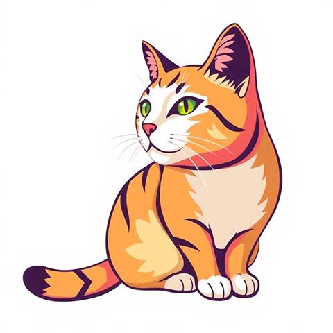 Preview for Orange-tabby-cat-illustration-aistickerlogo-template-f216f