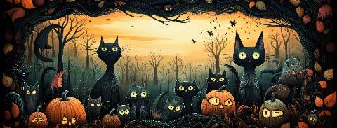 Preview for Halloween-cats-gathering-halloween-social-template-e9838