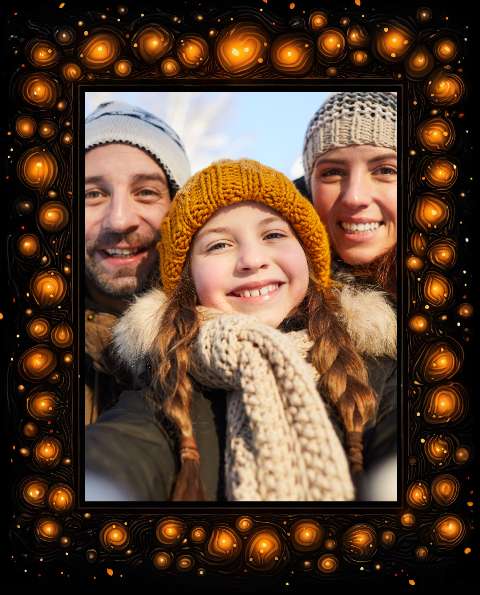 Preview for Family-winter-portrait-christmas-frame-template-35ca4