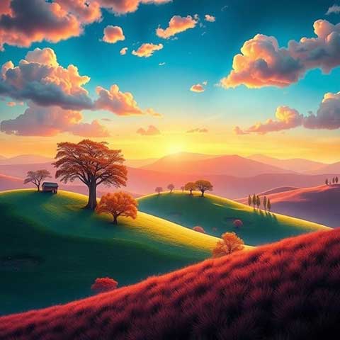 Preview for Serene-landscape-at-sunset-aiunique-template-2fdca