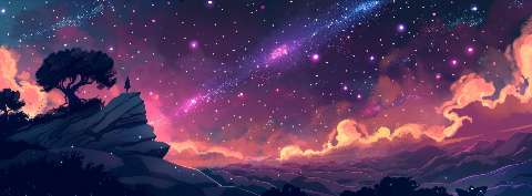 Preview for Cosmic Landscape Art Template