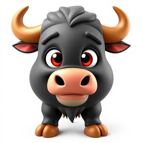 Preview for Cartoon-bull-3d-animation-aiemojianimals-template-ad6b3