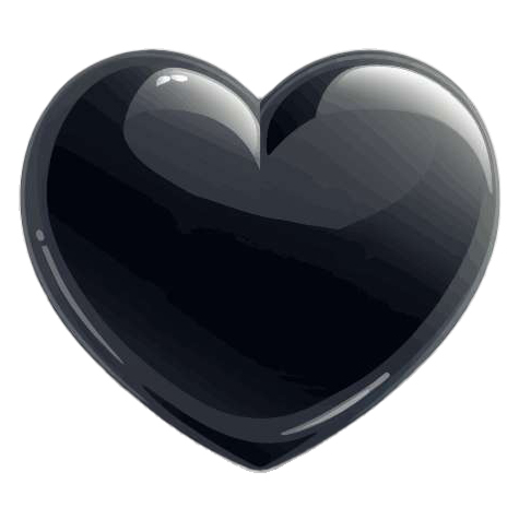 Preview for Black-heart-icon-heart-emoji-template-bf3b5