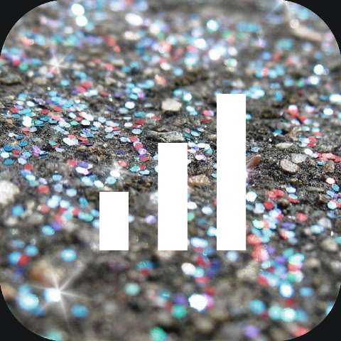 Preview for Glittering-bar-graph-background-diamond-icon-template-cf296