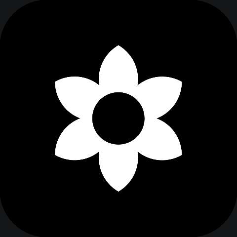Preview for Simple-flower-icon-design-dark-icon-template-d73b1
