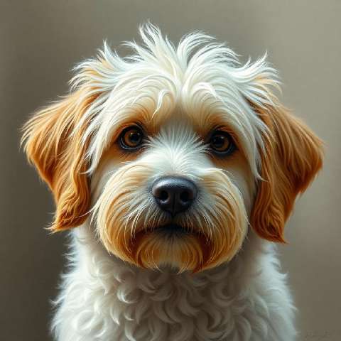 Preview for White-dog-brown-ears-portrait-aifeatured-template-6629b