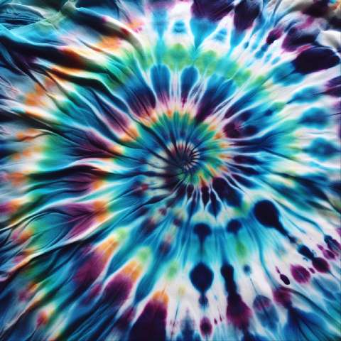 Preview for Vibrant Tie Dye Fabric Pattern Template