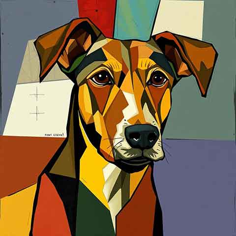 Preview for Abstract-dog-portrait-art-aiold-template-45382