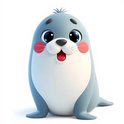 Preview for Cute-seal-illustration-aiemojianimals-template-a5ca2