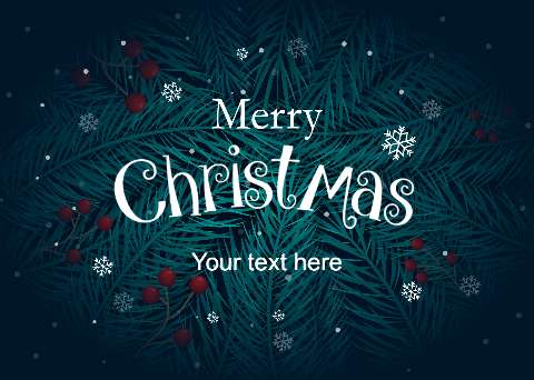 Preview for Merry-christmas-card-template-holiday-card-15194