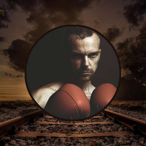 Preview for Boxer-train-tracks-sunset-template-16723