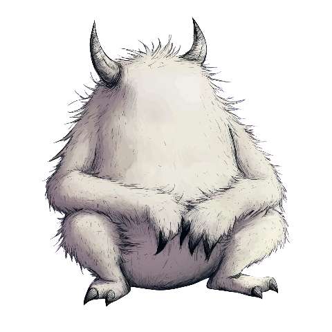 Preview for Horned-furry-creature-illustration-large-monster-template-9cb41