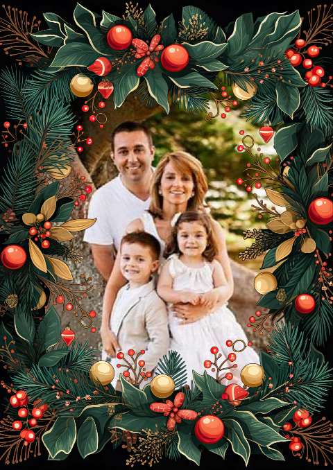 Preview for Family-christmas-portrait-christmas-frame-template-eb35c