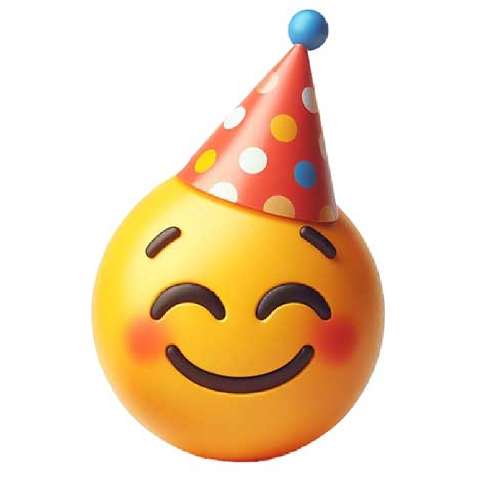 Preview for Celebratory-emoji-party-hat-aiemojiclassic-template-6bcd0