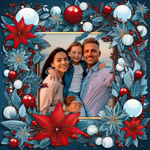 Preview for Family-christmas-portrait-christmas-frame-template-b1bd5