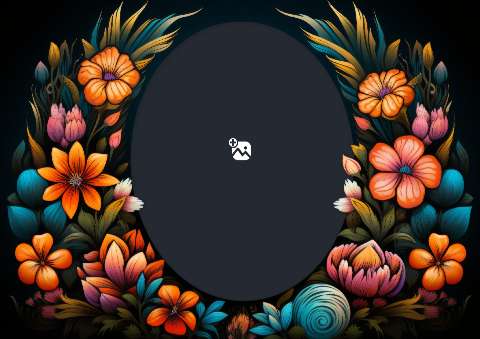 Preview for Floral-design-template-flower-frame-56770