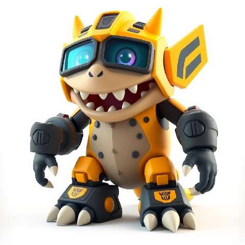 Preview for Futuristic-dino-robot-aimonsterstyle-template-2b11f