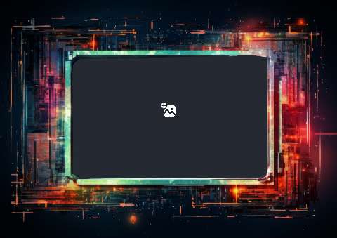 Preview for Glowing-screen-glitch-art-colorful-frame-template-85559