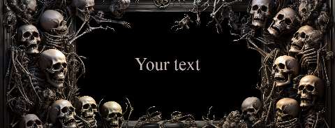 Preview for Gothic-skull-frame-design-halloween-social-template-ef0a8