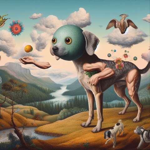 Preview for Surreal-dog-landscape-art-aiold-template-83cac