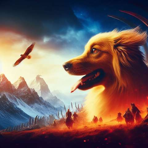 Preview for Majestic Canine Guardian Design Template