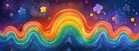 Preview for Rainbow-wave-design-template-st-patricks-32393