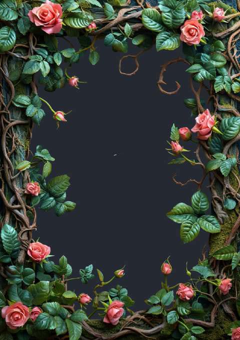 Preview for Floral-frame-border-design-love-frame-template-f5b3d