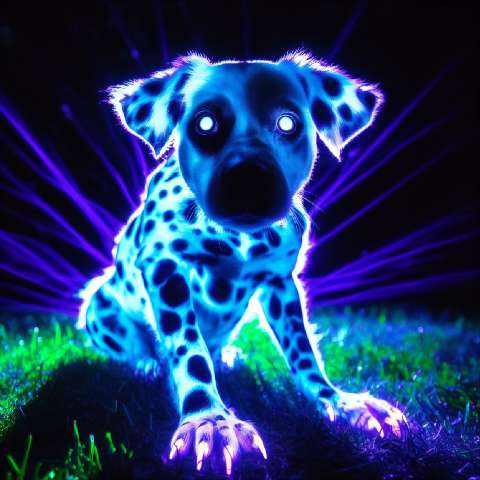Preview for Glowing Puppy Art Design Template