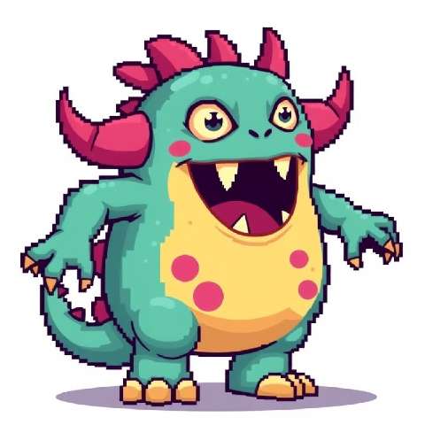 Preview for Pixel-art-dragon-character-aimonsterstyle-template-ebde9