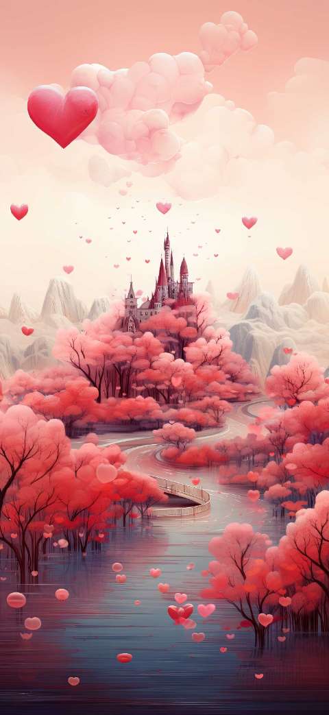 Preview for Enchanted-castle-landscape-love-phone-template-366ac