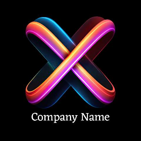 Preview for Modern-neon-logo-design-logo-colorful-template-44bf5