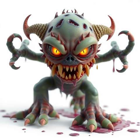 Preview for Terrifying-monster-figurine-aimonsterstyle-template-74649