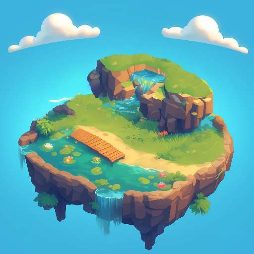 Preview for Floating-island-landscape-tropical-tiny-template-dc45e