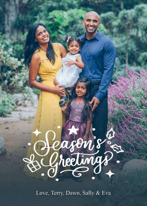 Preview for Family-holiday-greeting-card-holiday-card-template-58481