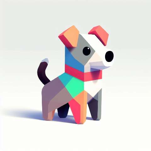 Preview for Geometric Dog Art Design Template