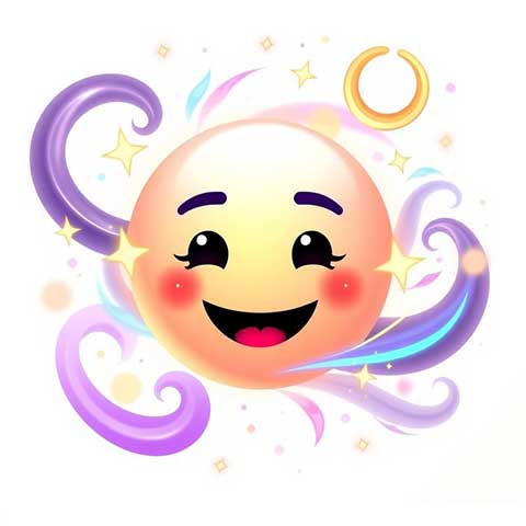 Preview for Smiling-emoji-celestial-design-aiemojicharacters-template-81b3c