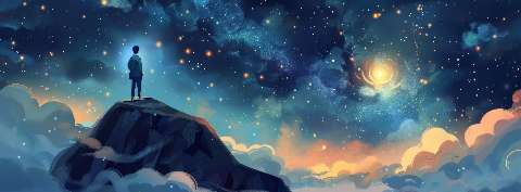Preview for Starry Mountain Peak Astrophotography Cover Template