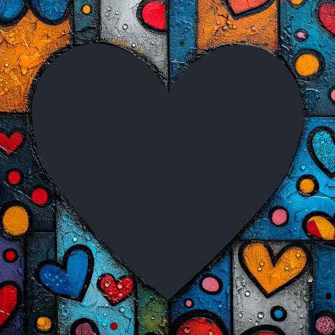 Preview for Colorful-heart-artwork-love-frame-template-5ba1c