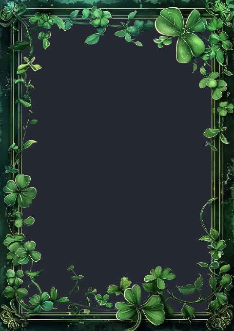 Preview for Elegant-green-floral-frame-st-patricks-template-45ea4
