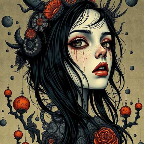 Preview for Steampunk-woman-portrait-art-aifeatured-template-34df2