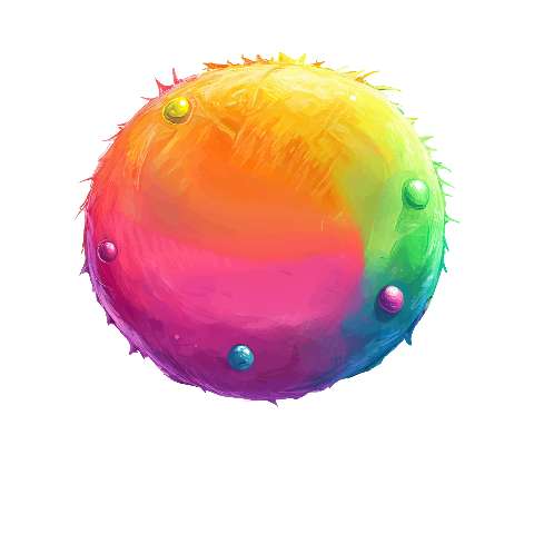 Preview for Rainbow-spiky-sphere-illustration-monster-torso-template-497ac