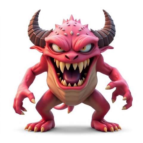 Preview for Red-horned-monster-illustration-aimonsterstyle-template-3f9a7