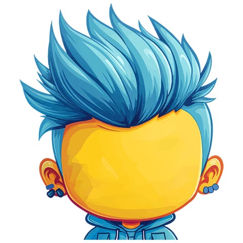 Preview for Cartoon-character-blue-hair-emoji-human-template-c9f6e
