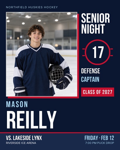 Portrait post size of Senior Night on Ice