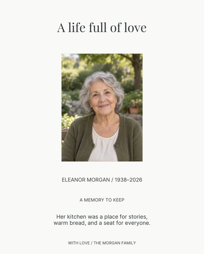 Memory page size of A Gentle Farewell