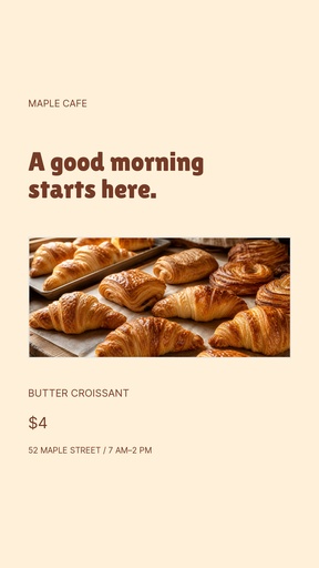 Story opener size of Morning at Maple Cafe
