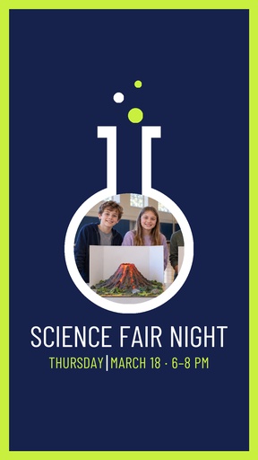 Story opener size of Science Fair Night