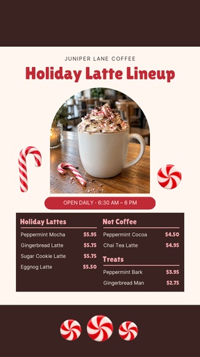 Story opener size of The Holiday Latte Lineup