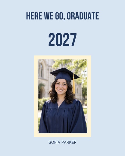 Portrait post size of Here We Go, Graduate