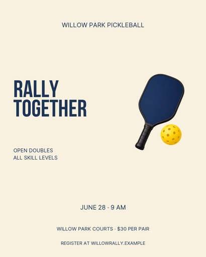 Portrait post size of Rally Together